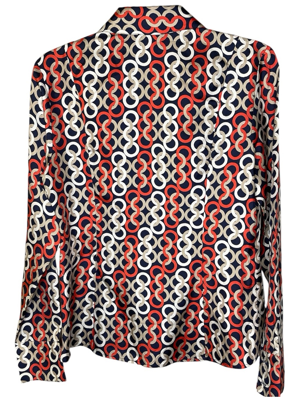 Anne Taylor Silk Blouse with Zip Side Sz 6 - Picture 2 of 4